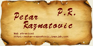 Petar Ražnatović vizit kartica